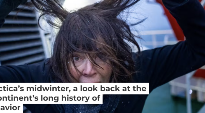 Is this visitor to Antarctica going crazy or having a good time? Tim Bieber/Photodisc via Getty Images